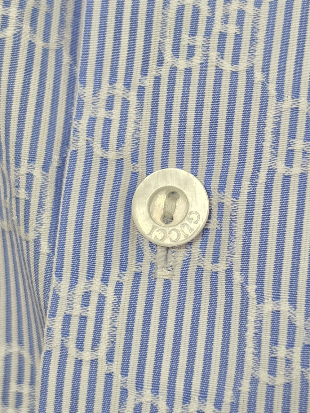 Gucci Striped GG Motif Bowling Shirt, L